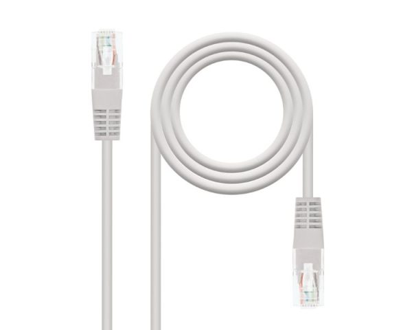 CABLE DE RED LATIGUILLO RJ45 UTP CAT6 AWG24 1.5 M GRIS NANOCABLE