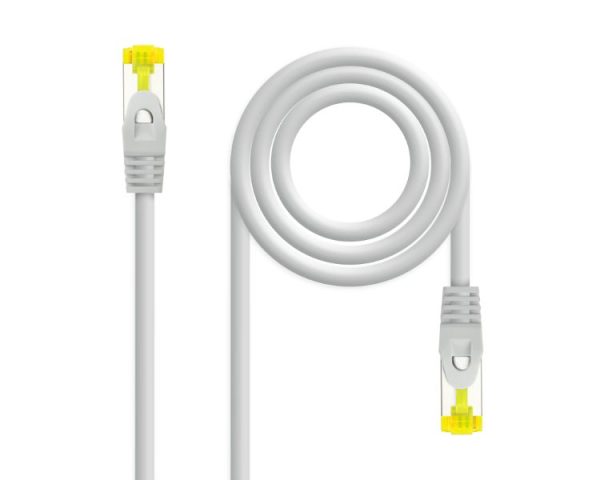 CABLE DE RED LATIGUILLO RJ45 SFTP CAT6A AWG26 1.5 M GRIS NANOCABLE