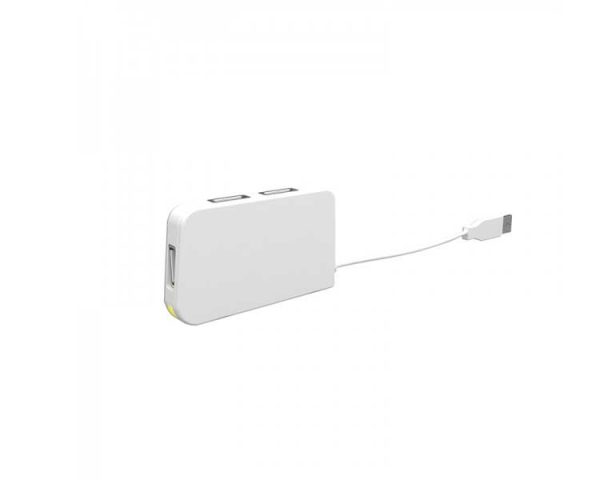 HUB 4 PUERTOS USB TRAVEL BLANCO APPROX