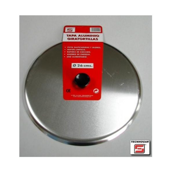 TAPA ALUMINIO GIRATORTIL.26 CM.TECNHOGAR 01542