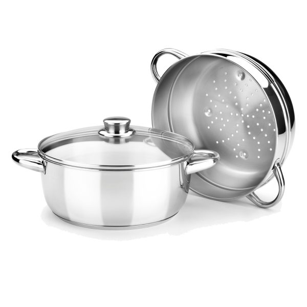 OLLA VAPOR MONIX OPTIMA 20CM C/TAP.CRIS.INOX453901