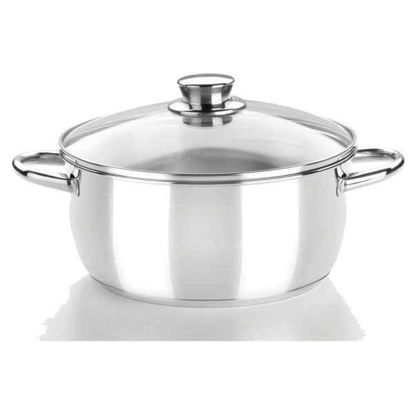 CACEROLA MONIX OPTIMA 16CM 1,5L INOX C/TAP.CRISTAL