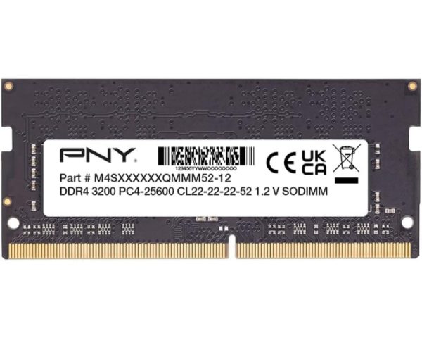 DDR4 8 GB 3200 Mhz. SODIMM BULK PNY