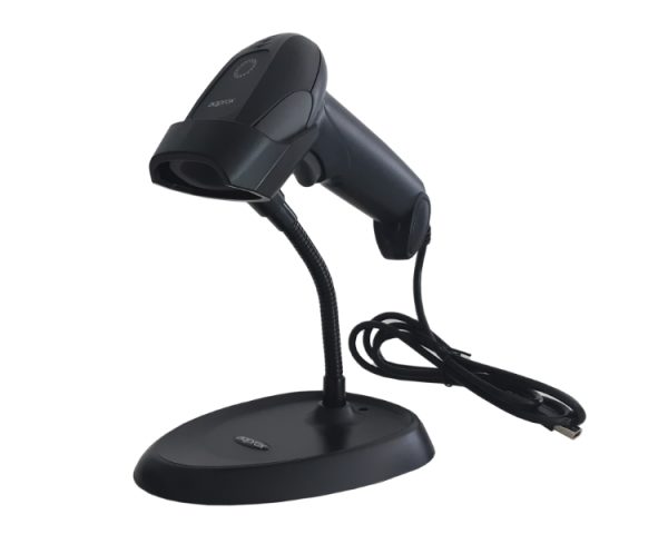 LECTOR CODIGO BARRAS LASER LS11AS CON PEANA USB NEGRO APPROX