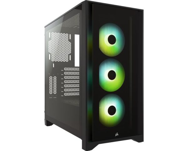 CAJA SEMITORRE ATX ICUE 4000X RGB TG BLACK CORSAIR