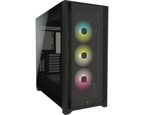 CAJA SEMITORRE ATX ICUE 5000X RGB TG BLACK CORSAIR