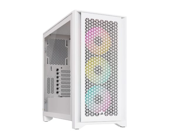 CAJA SEMITORRE ATX ICUE 4000D RGB AIRFLOW TG WHITE CORSAIR