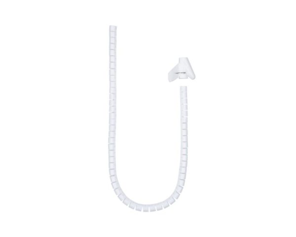 ORGANIZADOR CABLES FLEXIBLE 25MM 2 M BLANCO NANOCABLE