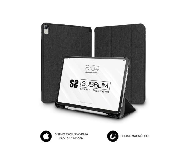 FUNDA TABLET IPAD 10.9'' 10 Gen NEGRO SUBBLIM