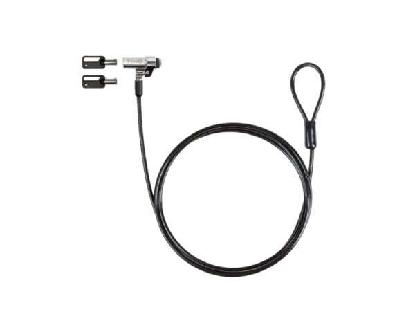CABLE LOCK DE SEGURIDAD TIPO NANO CON LLAVE PARA PORTATILES 1.5M GRIS TOOQ