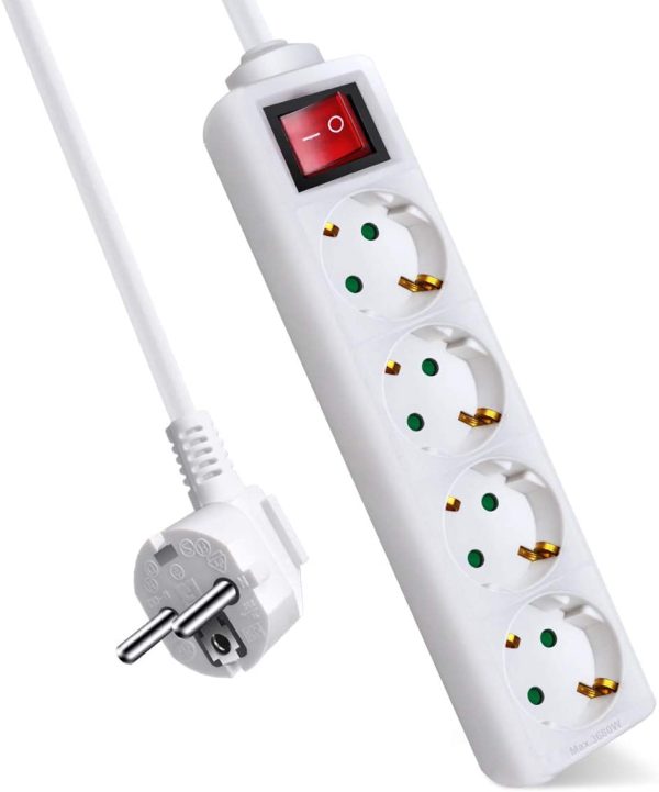 BASE MULTIPLE AVANT 4 TOMAS 1.5M + INTERRUPTOR 3G 1.5MM2 MAX3680W