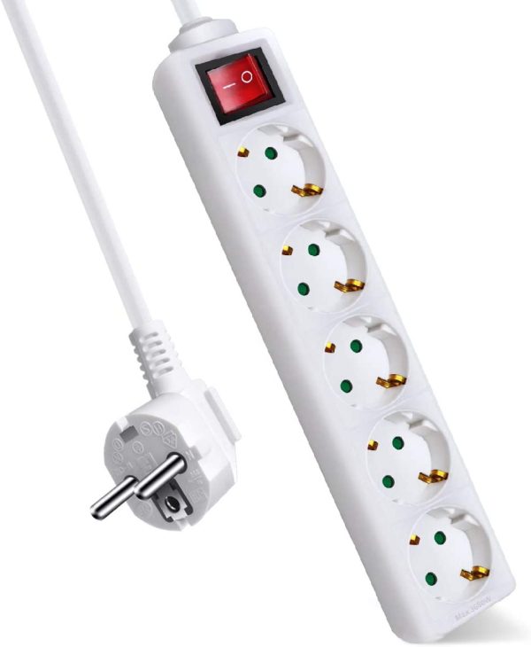 BASE MULTIPLE AVANT 5 TOMAS 3M + INTERRUPTOR 3G 1.5MM2 MAX3680W