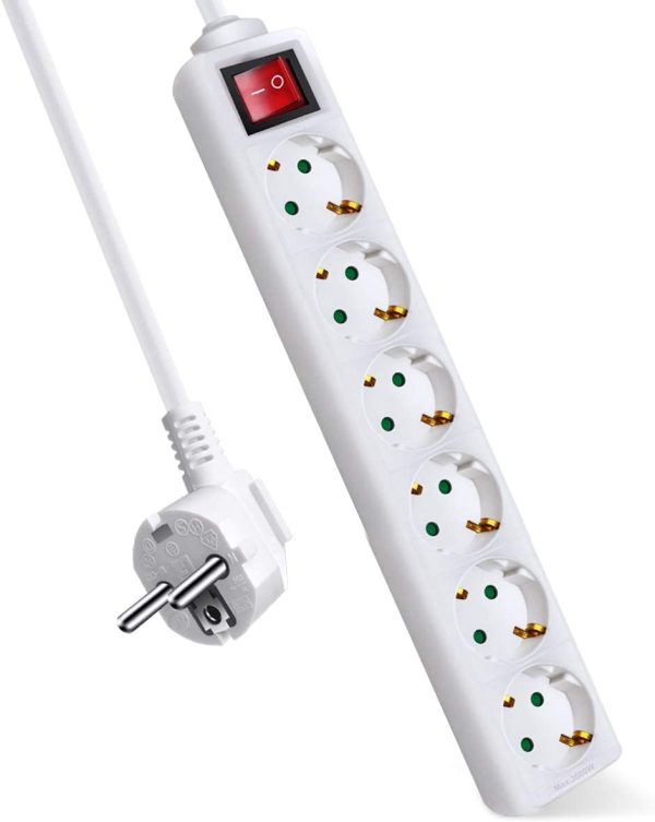 BASE MULTIPLE AVANT 6 TOMAS 3M + INTERRUPTOR 3G 1.5MM2 MAX3680W