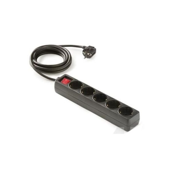 BASE MULTIPLE AVANT 5 TOMAS 1.5M + INTERRUPTOR NEGRO 3G 1.5MM2 MAX3680W