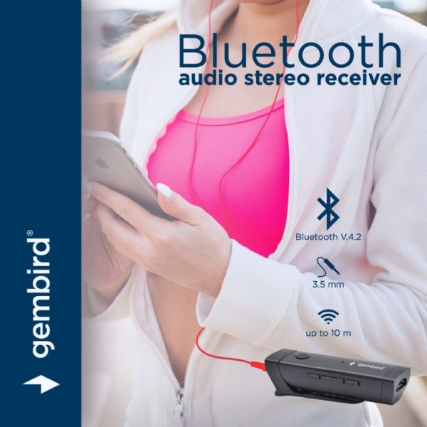 RECEPTOR BLUETOOTH DE AUDIO GEMBIRD - NEGRO - Image 3