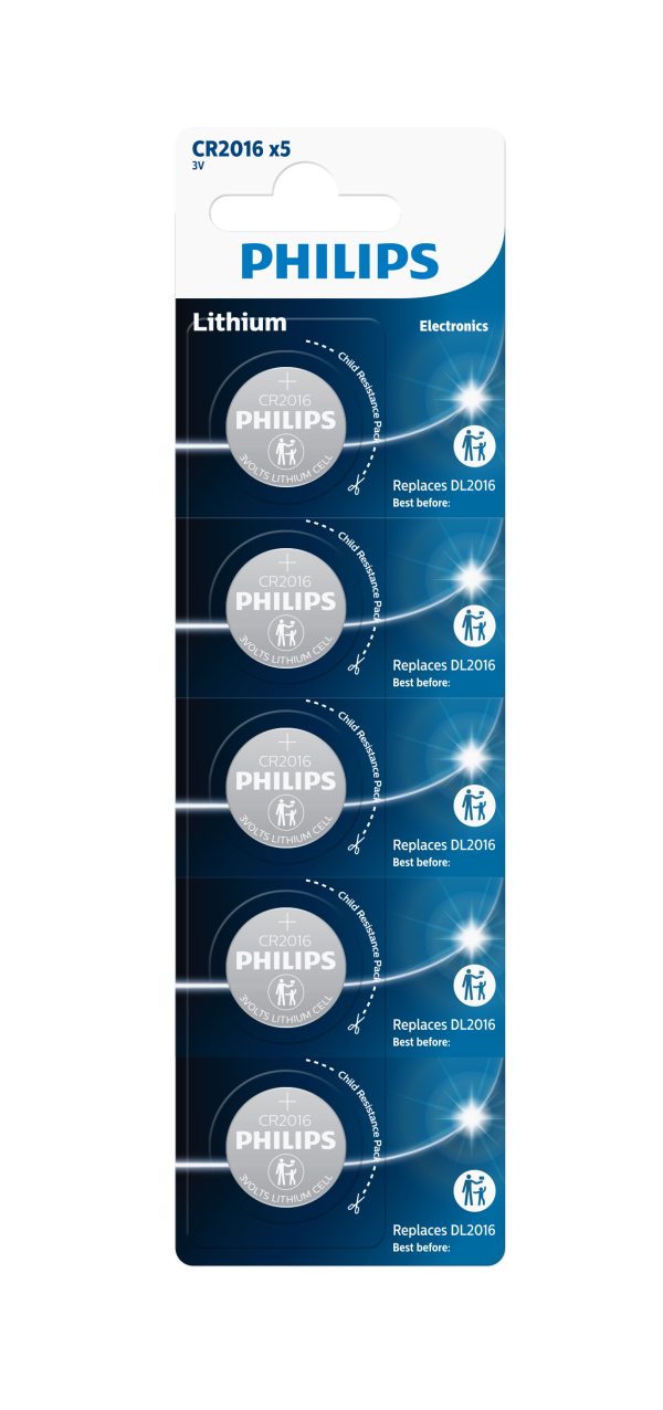 PILA LITIO CR2016 PHILIPS  - BL5