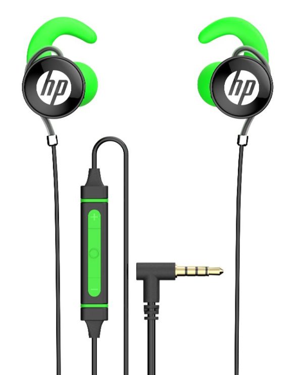 AURICULAR HP GAMING CON DOBLE MICROFONO ( EXTRAIBLE ) Y CONTROL DE VOLUMEN - VERDE