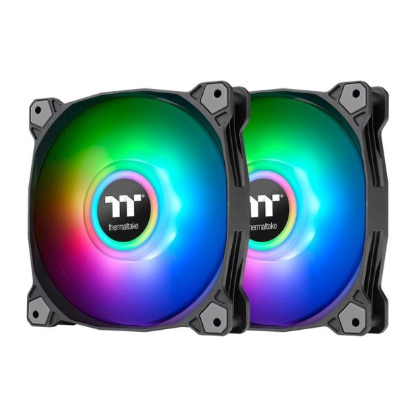 Ventilador 140x140 thermaltake pure duo 14 argb - vent 140x140mm argb - 1500 rpm