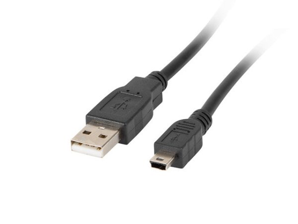 Cable usb lanberg 2.0 macho -  mini usb macho 1.8m negro