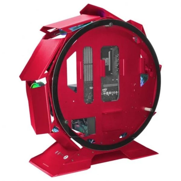 Caja ordenador mars gaming mcorbr rojo micro atx 1 x usb 3.0 1 x usb 2.0 rgb