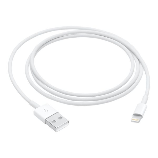 Cable original apple iphone usb tipo a a lightning 1m -  macho - macho -  blanco