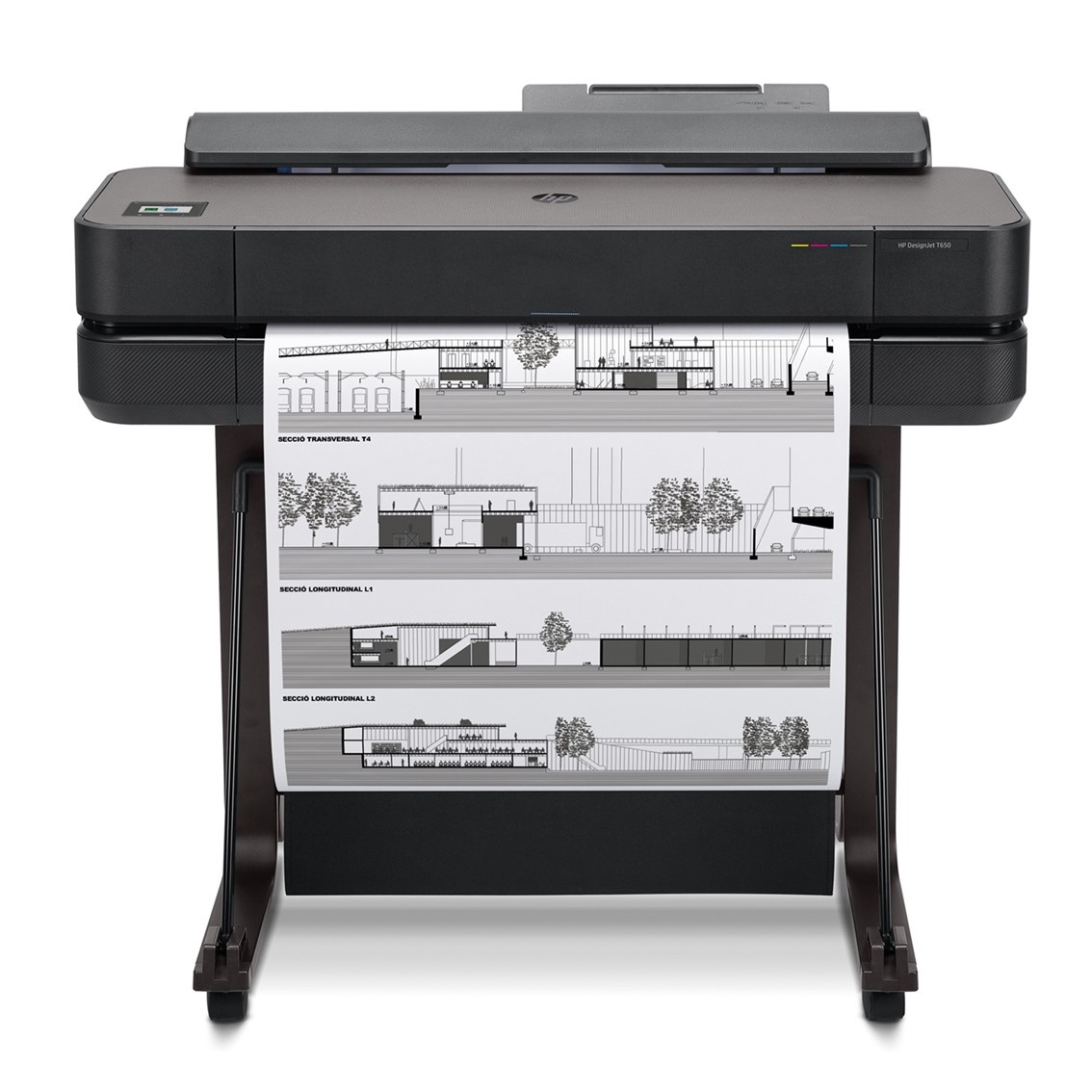 Plotter hp designjet t650 a1 24pulgadas - 2400ppp - usb - red - wifi - pedestal - cortadora horizontal automatica
