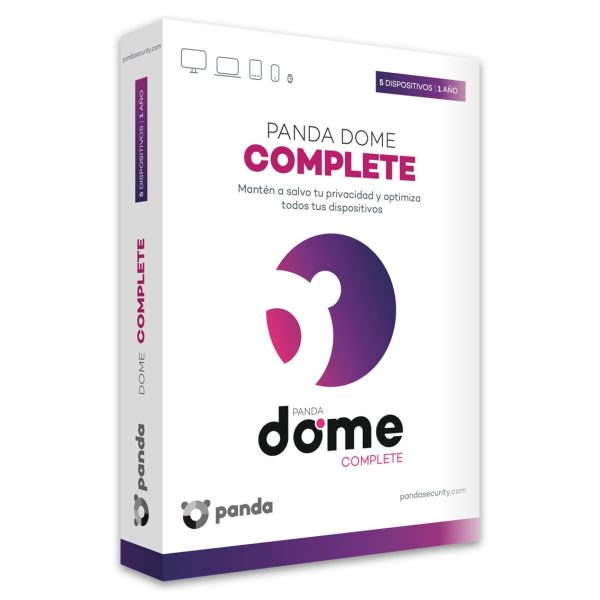 Antivirus panda dome complete 5 dispositivos 1 año caja