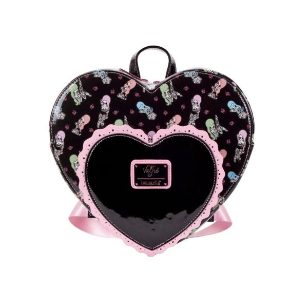 Mini mochila loungefly lucy tattoo corazón doble