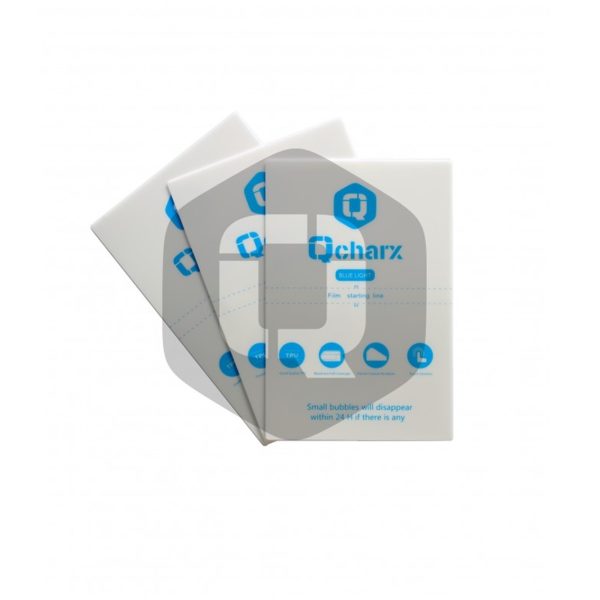 Laminas de proteccion frontales qcharx hidrogel antiblue qx1 25 unidades