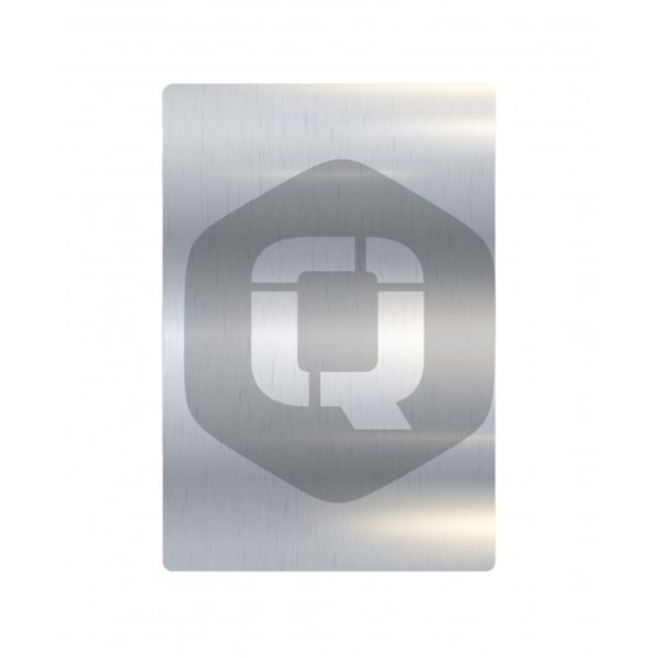 Lamina trasera de personalizacion qcharx metal