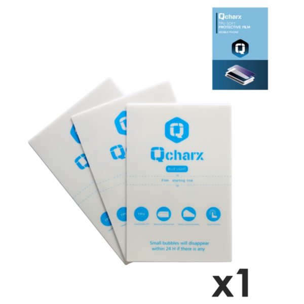 Laminas de proteccion frontales qcharx hidrogel antiblue qx1 1 unidad