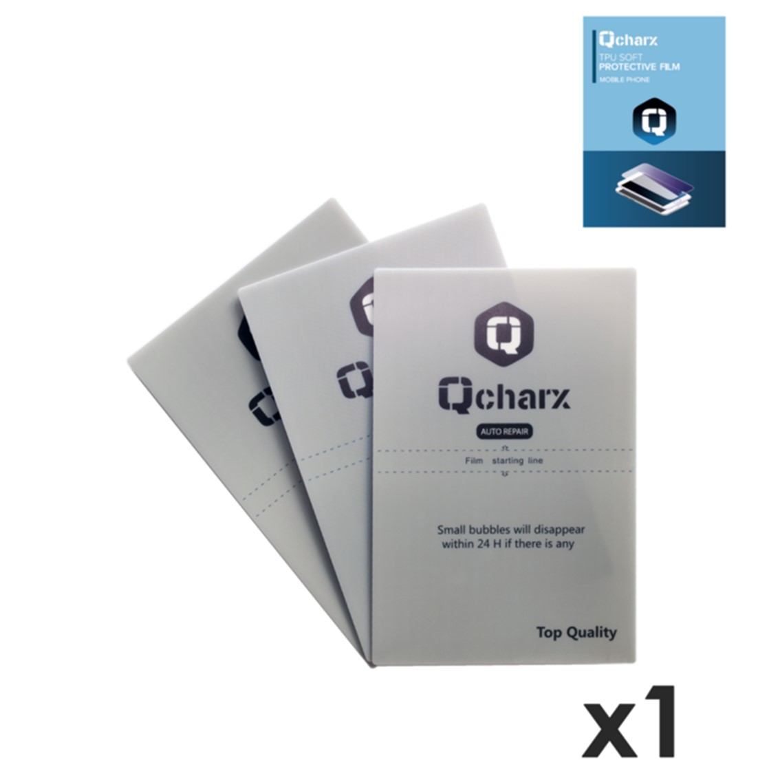 Laminas de proteccion frontales qcharx hidrogel autoreparación qx qx1 1 unidad