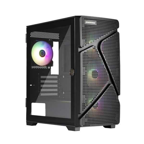 Caja ordenador gaming enermax marbleshell ms21 atx cristal templado negro