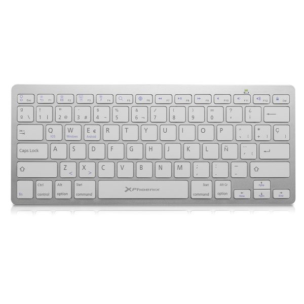 Teclado inalámbrico btkeyboard extrafino plata
