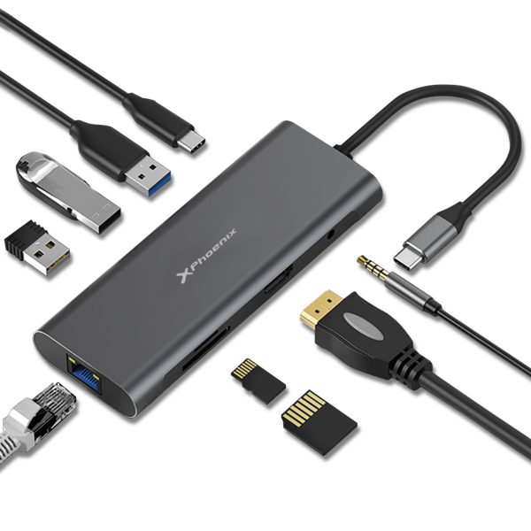 Docking hub usb tipo c 9 en 1