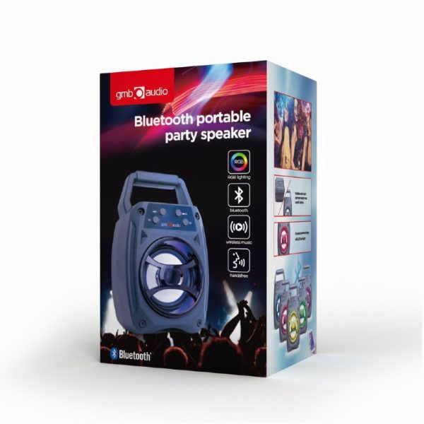 ALTAVOZ BT GEMBIRD PORTATIL CON BATERIA RECARGABLE - AUX-USB-TF - Image 5