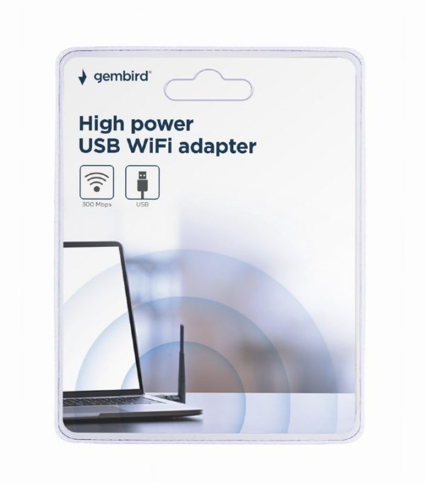 ADAPTADOR WIFI GEMBIRD 300MBPS ALTA POTENCIA - Image 2