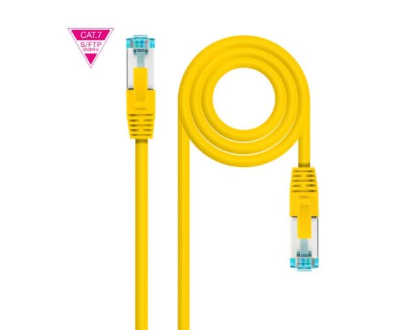CABLE DE RED LATIGUILLO 600MHZ LSZH SFTP PIMF CAT7 AWG26 0.50 M AMARI NANOCABLE