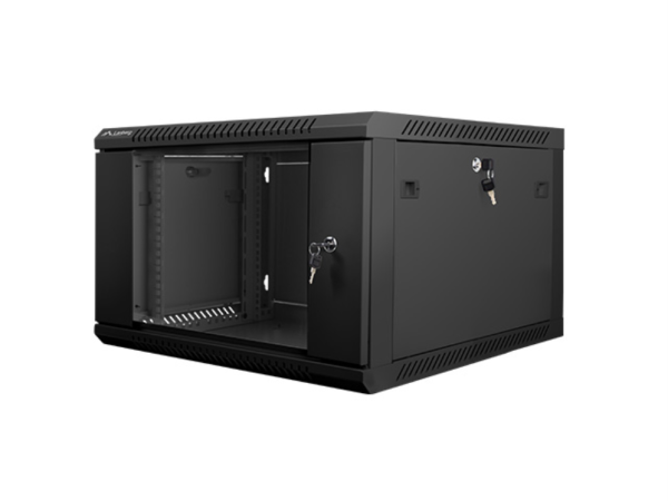 ARMARIO RACK LANBERG 6U 600X600X368 AUTO ENSAMBLADO 19" HASTA 60 KG NEGRO