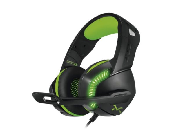 AURICULAR GAMING LEYON NEGRO/VERDE DROXIO