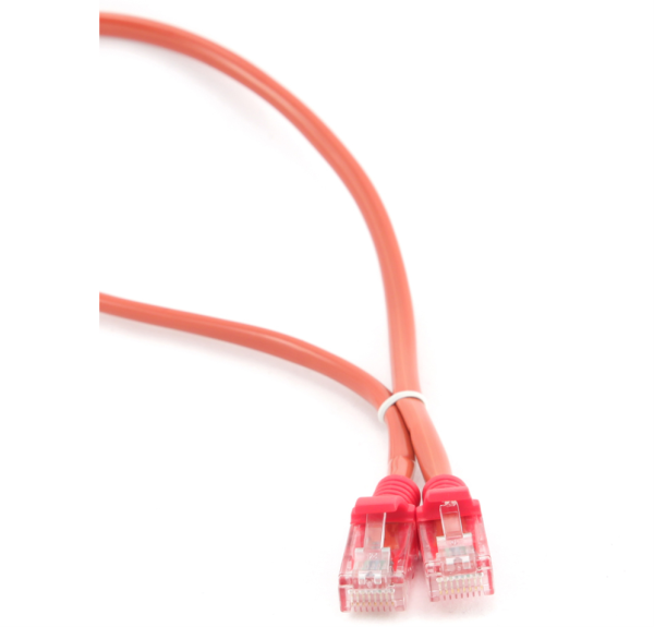 Cable CAT5E UTP moldeado 0,25m Rojo