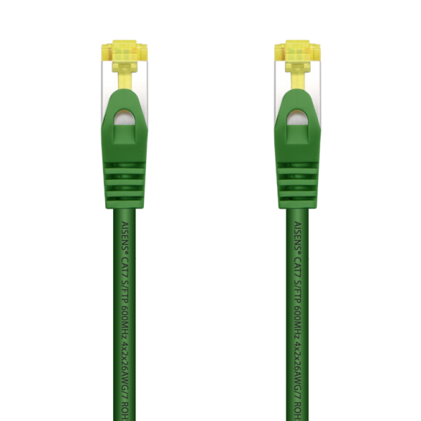 CABLE DE RED AISENS LATIGUILLO RJ45 LSZH CAT.7 SFTP PIMF AWG26 VERDE 25CM