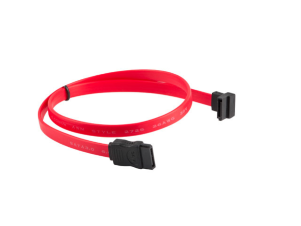CABLE SATA III LANBERG 6GB/S HEMBRA HEMBRA ANGULO 0.5M ROJO