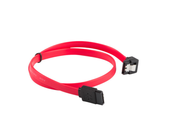 CABLE SATA III LANBERG 6GB/S HEMBRA HEMBRA ANGULO CLIP METAL 0.5M