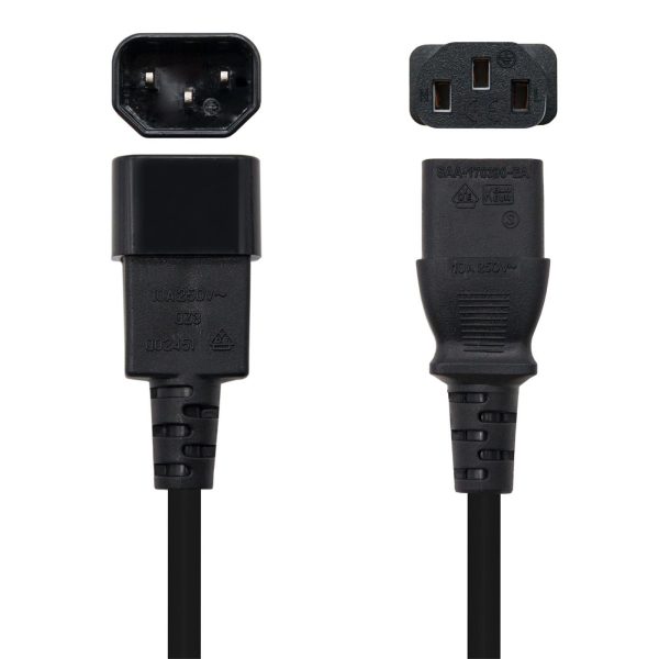 CABLE ALIMENTACION CPU C13/H-C14/M 1.5M NANOCABLE