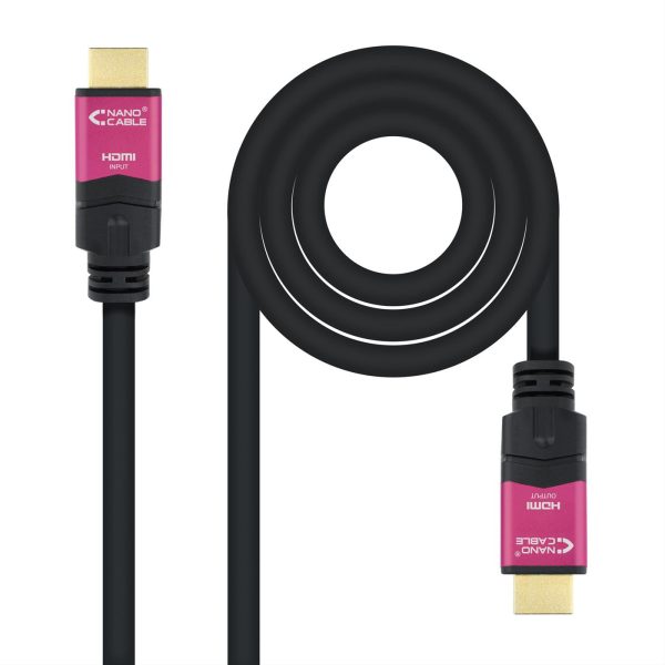 CABLE HDMI V2.0 4K 60HZ ALTA VELOCIDAD/HEC REPETIDOR A/A-A/M 15M NANOCABLE