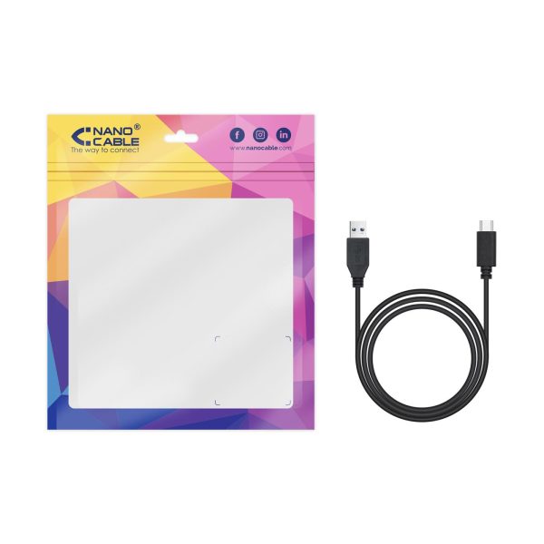 CABLE USB 3.1 GEN2 10GBPS 3A, TIPO USB-C/M-A/M, NEGRO 1.5M NANOCABLE