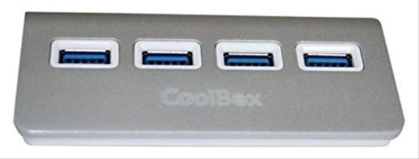 HUB USB 3.0 4 PUERTOS COOLBOX ALU3 CUATRO SILVER