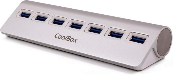 HUB COOLBOX ALU-3 7 PUERTOS USB3.0-Desprecintados