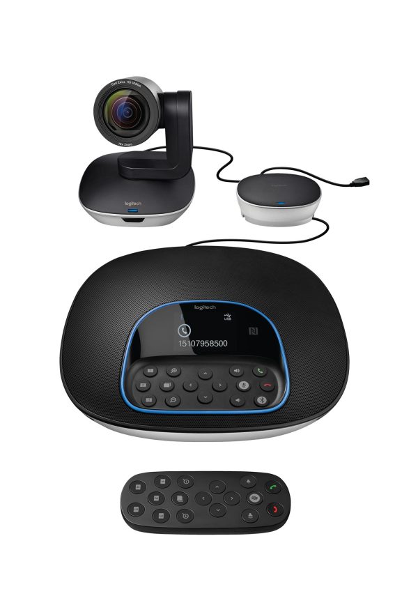 SISTEMA VIDEOCONFERENCIA LOGITECH GROUP (Cámara PTZ + Manos Libres + Mando)